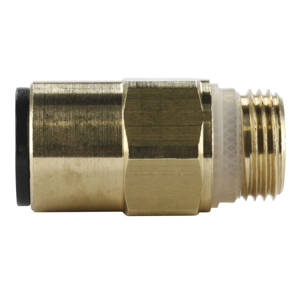 Sealey Brass SuperThread Straight Adaptor 12mm x 3/8"BSP 2Pc Speedfit JGBC1238