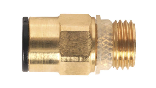 Sealey Brass SuperThread Straight Adaptor 8mm x 1/4"BSP 2Pc Speedfit JGBC814