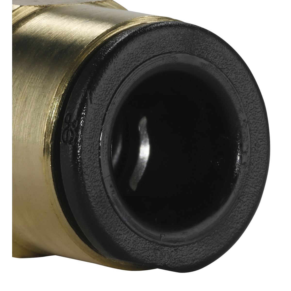 Sealey Brass SuperThread Straight Adaptor 8mm x 1/4"BSP 2Pc Speedfit JGBC814