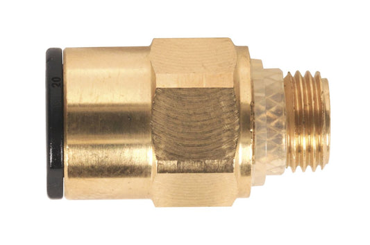 Sealey Brass SuperThread Straight Adaptor 8mm x 1/8"BSP 2Pc Speedfit JGBC818