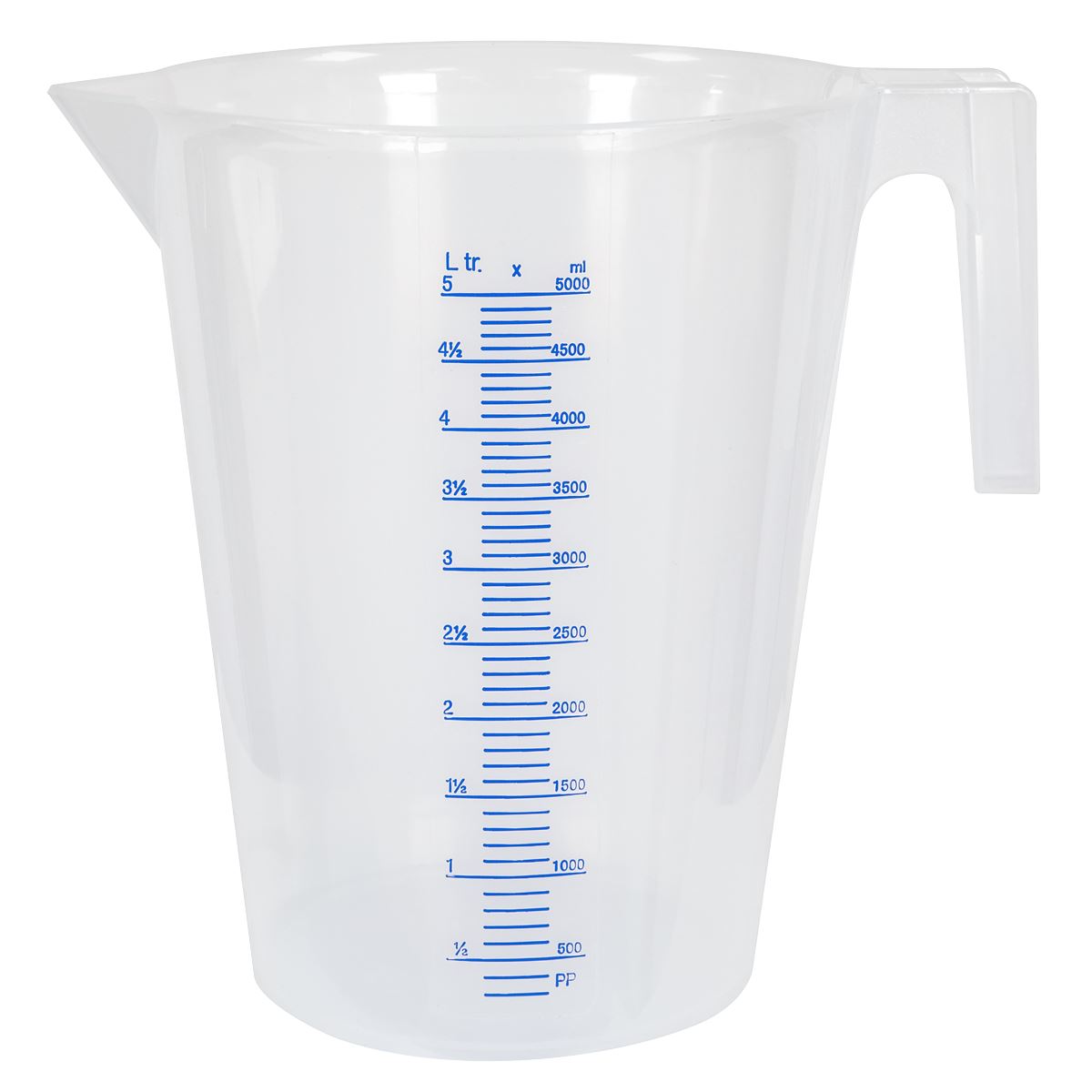 Sealey Measuring Jug Translucent 5L JT5000