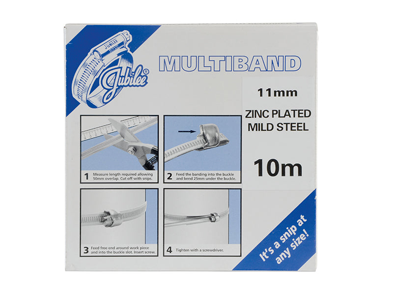 Jubilee® Multiband Mild Steel 11mm 10m Pack JUB1701