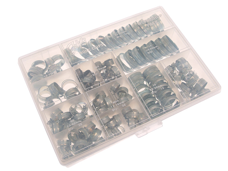 Jubilee® Workshop Pack 143 Assorted Hose Clips (Mild Steel) JUBHCP