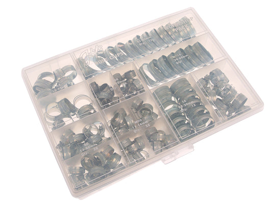 Jubilee® Workshop Pack 143 Assorted Hose Clips (Mild Steel) JUBHCP