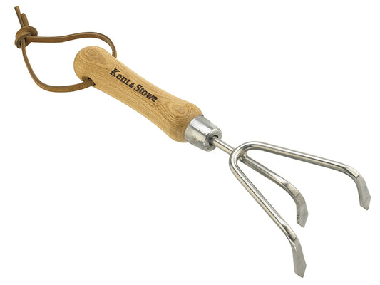 Kent & Stowe Stainless Steel Hand 3-Prong Cultivator, FSC® K/S70100087