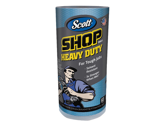 Kimberley Clarke SCOTT® Blue Heavy-Duty Shop Cloth Roll KCL32992B