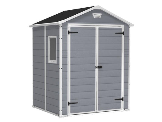 Keter Manor Shed Grey 6 x 5ft Entry 131.0 cm 7-10 Days Delivery KET230255