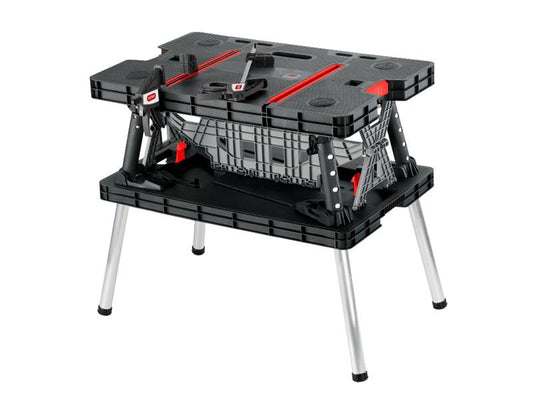 Keter Folding Work Table With Clamps Max Load 450kg Max Height 85cm KET237005