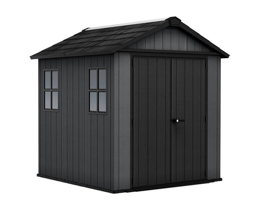 Keter Newton Shed Brown 7.5 x 7ft Capacity 303.7 cu ft Entry 139cm KET250086