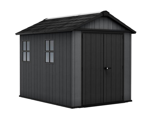 Keter Newton Shed Brown 7.5 x 9ft Capacity 395.5243 cu ft Entry 140cm KET250087