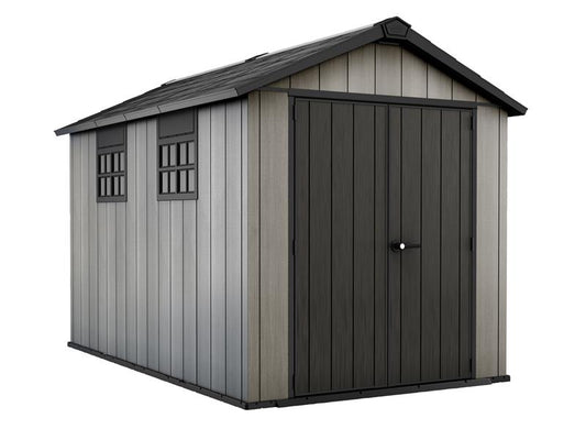 Keter Oakland Shed Grey 7.5 x 11ft Entry 138.8cm 7-10 Days Delivery KET250178