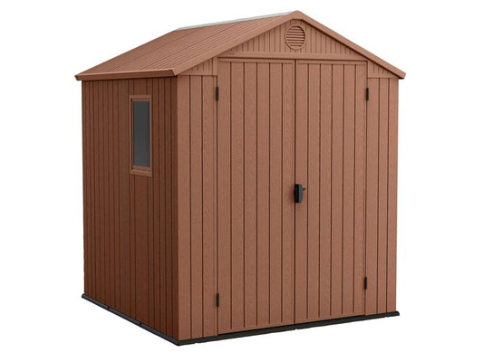 Keter Darwin Shed Brown 6 x 6ft Entry 119.0 cm 7-10 Days Delivery KET252003