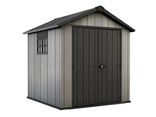Keter Oakland Shed Grey 7.5 x 7ft Entry 138.8cm 7-10 Days Delivery KET255641