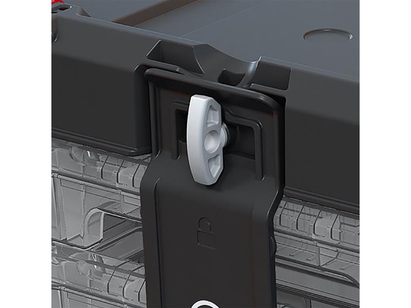 Keter Roc Stack N Roll 3 Set Organiser See Through Containers KETSNR3ORG