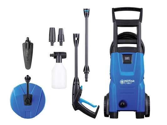 Nilfisk Alto (Kew) KEWCOM120HG C120.7-6 PCA X-TRA Pressure Washer with Patio Cleaner & Brush 120 bar 240V