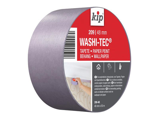 KIP® 209 Premium Low Tack WASHI-TEC® Masking Tape 48mm x 50m KIP222547