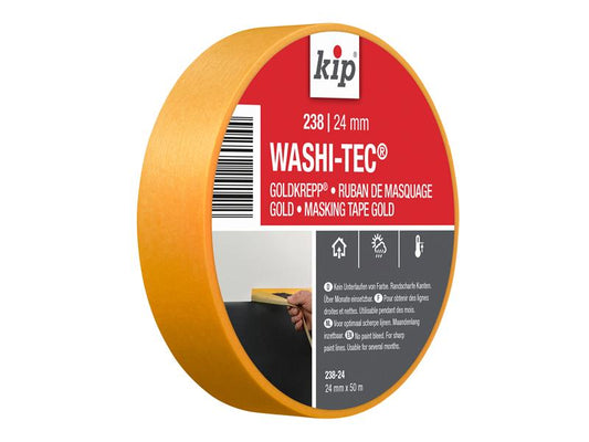 KIP® 238 Premium WASHI-TEC® Masking Tape 24mm x 50m KIP222602