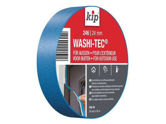 KIP® 246 Premium Outdoor WASHI-TEC® Masking Tape 24mm x 50m KIP222845