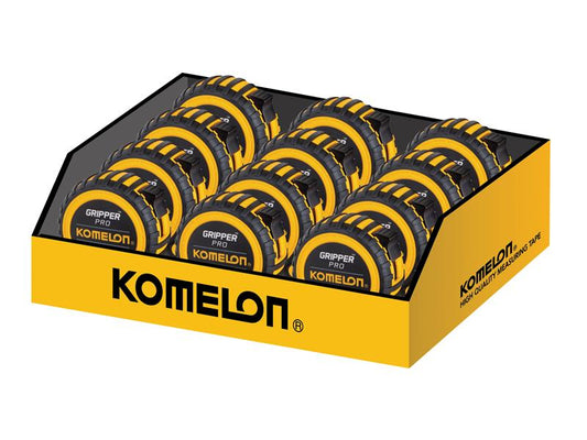 Komelon Gripper™ Tape 5m/16ft (Width 19mm) Display of 12 KOMKG516E
