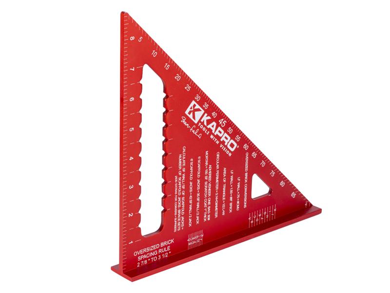 Kapro Mason Square 9in with 3 Masonry Specific Scales Anodized Profile KPO4479