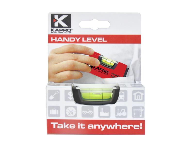 Kapro 246 Handy Pocket Level 10cm Solid Acrylic Shockproof Vial KPOK246