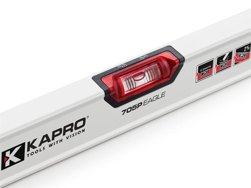 Kapro 705 Eagle Optivision Red Box Level 120cm Shock Proof End Cap KPOK70540120