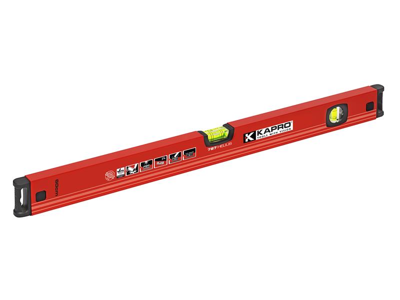 Kapro 787 Helius Magnetic Level 60cm Solid Acrylic Shockproof Vials KPOK787160M