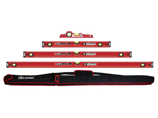 Kapro 787 Level Set 4 Piece 25, 60,120 & 180cm With Carry Case KPOK787SET4