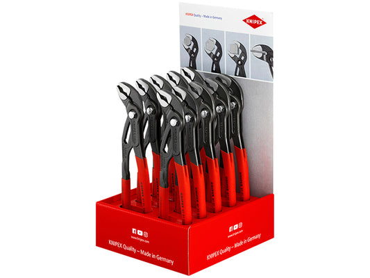 Knipex Cobra Water Pump Pliers Counter Display of 10 x KPX8701250 KPX001801V11