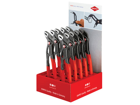 Knipex Cobra Quickset Waterpump Pliers Counter Display 10 x KPX001801V25