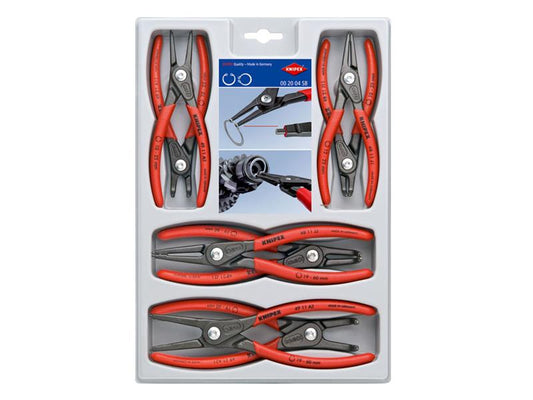 Knipex Precision Circlip Plier Set 8 Piece Internal External Sizes KPX002004SB