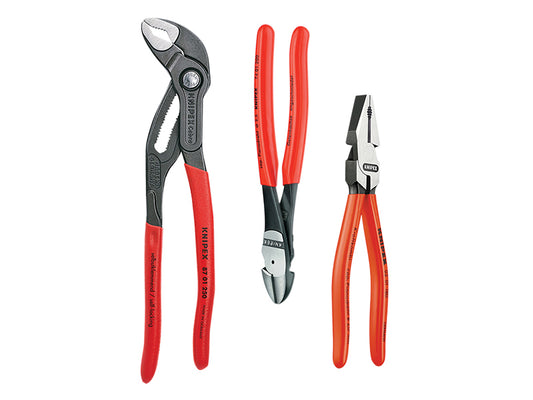 Knipex Power Pack High Leverage Pliers Set, 3 Piece KPX002010