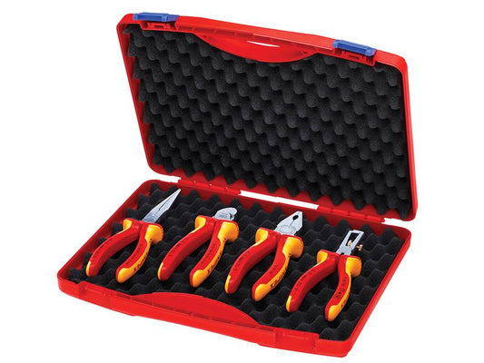 Knipex VDE Pliers Set in Case, 4 Piece KPX002015