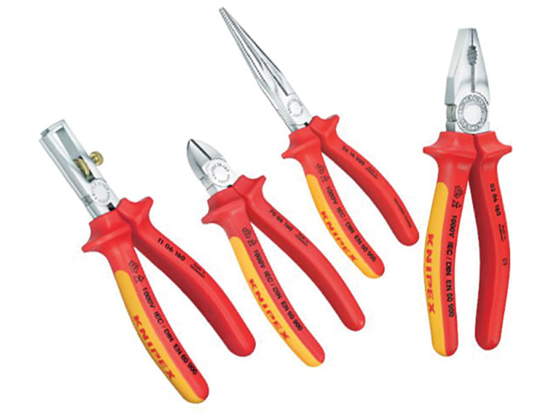 Knipex VDE Pliers Set in Case, 4 Piece KPX002015