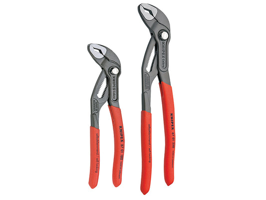 Knipex Cobra Water Pump Pliers Set 2 Piece 180mm 250mm box joint KPX003120V01