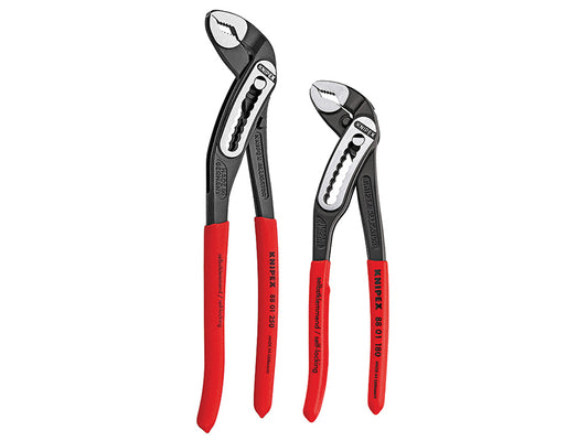 Knipex Alligator Water Pump Pliers Set 2 Piece Dipped PVC Handles KPX003120V02