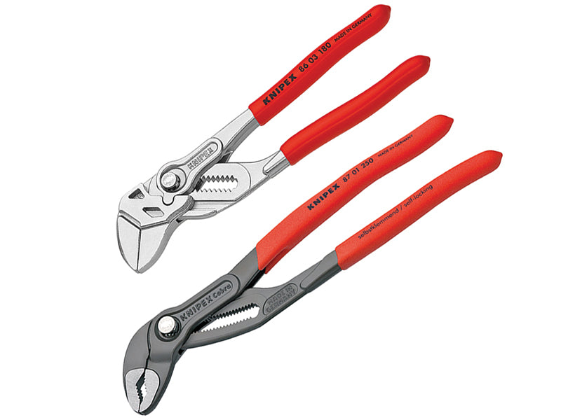 Knipex Cobra Pliers & Plier Wrench Set Lenth 250mm & 180mm KPX003120V03