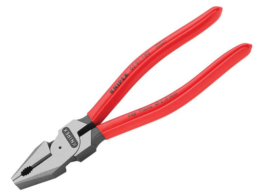 Knipex High Leverage Combination Pliers PVC Grip 180mm KPX0201180