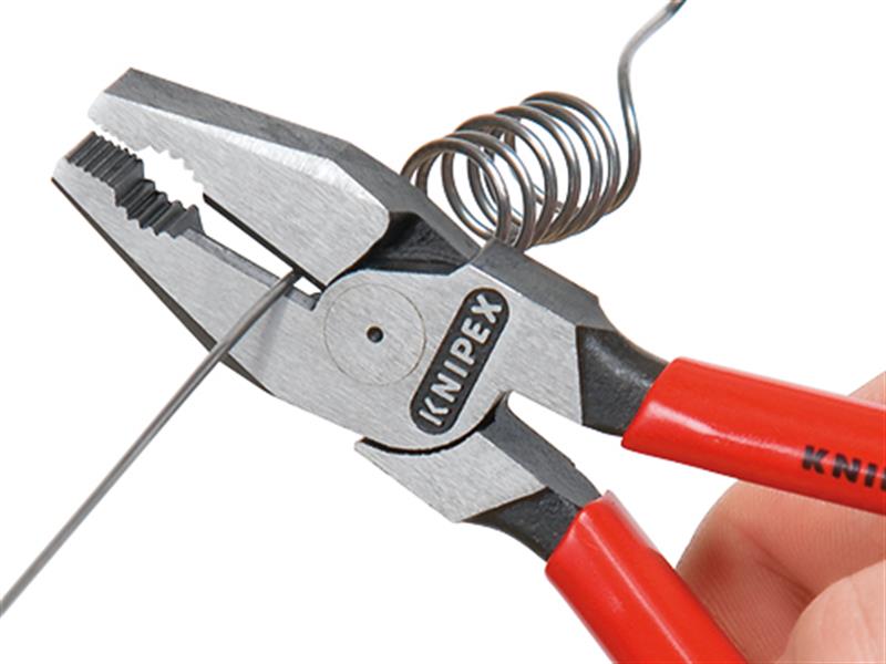 Knipex High Leverage Combination Pliers PVC Grip 180mm KPX0201180
