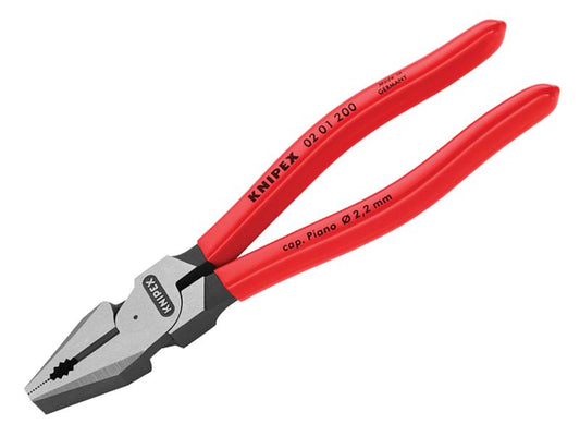 Knipex High Leverage Combination Pliers PVC Grip 200mm (8in) KPX0201200