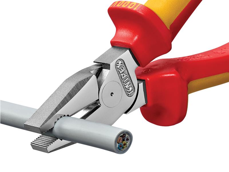 Knipex VDE High Leverage Combination Pliers 180mm KPX0206180