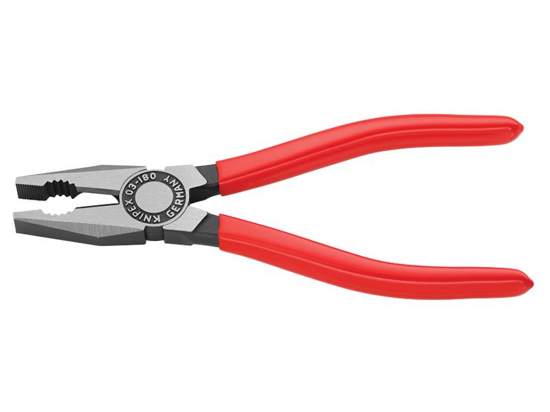 Knipex Combination Pliers PVC Grip 180mm KPX0301180