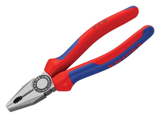 Knipex Combination Pliers Multi-Component Grip 180mm KPX0302180