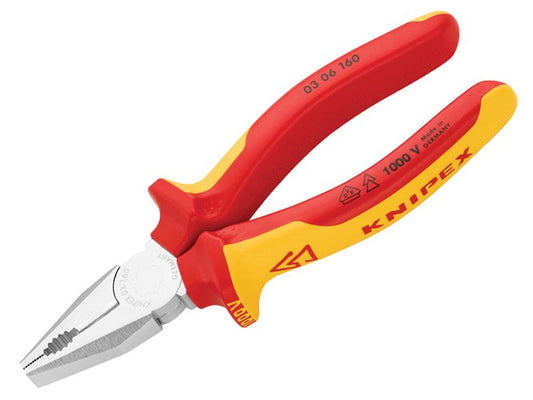 Knipex VDE Combination Pliers 160mm KPX0306160