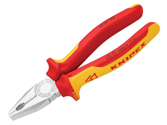 Knipex VDE Combination Pliers 180mm KPX0306180