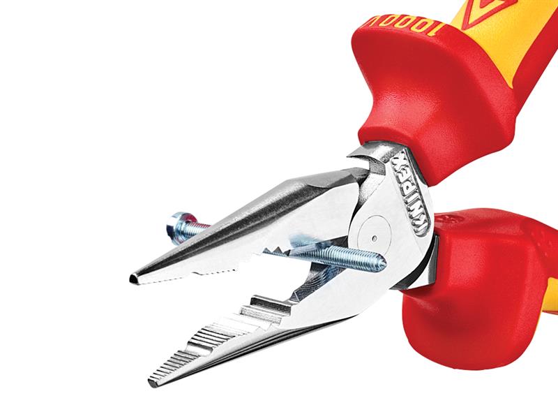 Knipex VDE High Leverage Needle Nose Pliers 145mm KPX0826145
