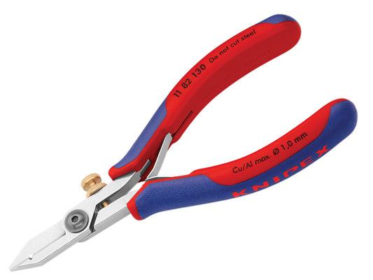 Knipex Electronic Wire Stripping Shears 130mm 0.03-1.0mm 0.01-0.75mm KPX1182130