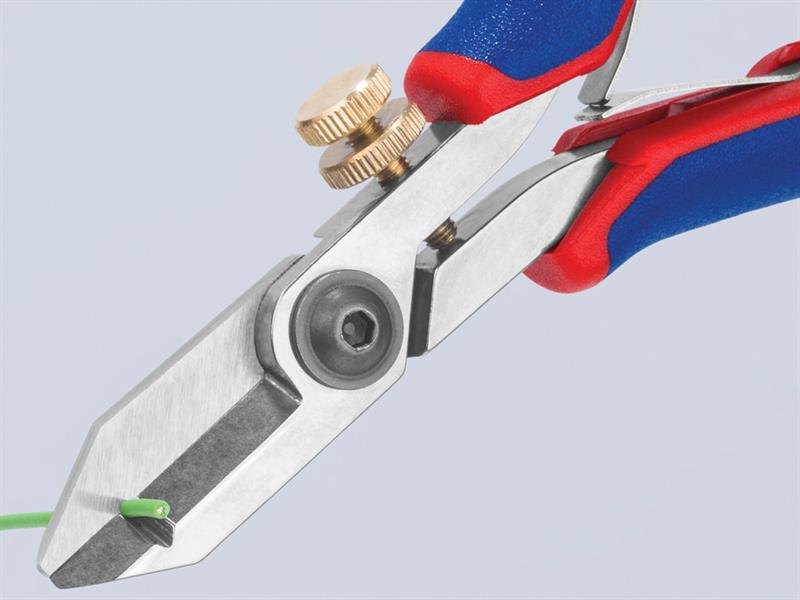 Knipex Electronic Wire Stripping Shears 130mm 0.03-1.0mm 0.01-0.75mm KPX1182130