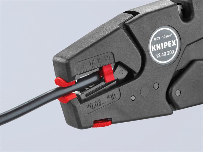 Knipex Self-Adjusting Insulation Stripper 0.03-10mm KPX1240200