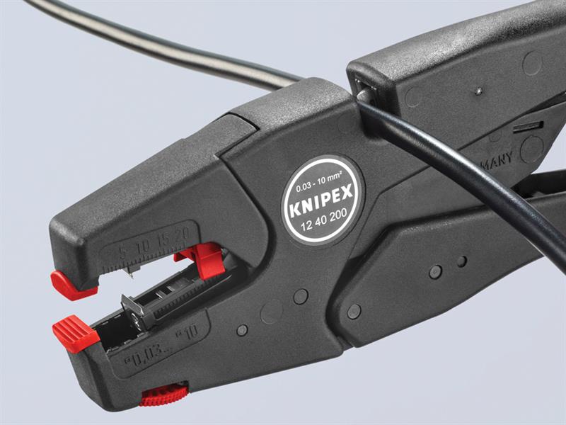 Knipex Self-Adjusting Insulation Stripper 0.03-10mm KPX1240200